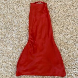 Babaton Red Backless Dress